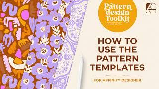 How to use the Pattern Design Templates to create perfect repeats in Affinity Designer