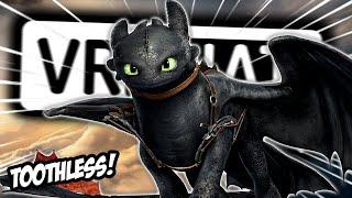 TOOTHLESS SOARS INTO VRCHAT! | How To Train Your Dragon | VRChat Funny Moments