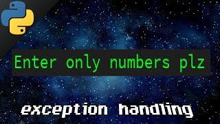 Python exception handling ️