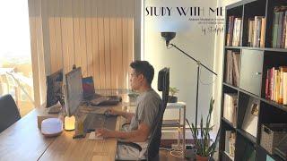 2-HOUR STUDY WITH ME  / Ambient Meditative Music  /  Pomodoro 45-15