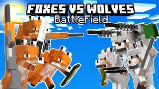 Foxes Are PowerFull! - Foxes Vs Wolves Battlefield Addon Mcpe (Minecraft bedrock)