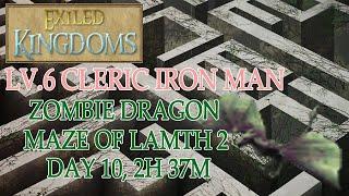 Exiled Kingdoms - Lv.6 Cleric Iron Man, Killing Zombie Dragon speedrun (Day 10, 2h 37m)