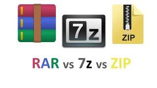 ZIP vs RAR vs 7z Best Compressor ! WinRAR vs 7z