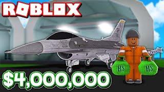 Buying the NEW $4,000,000 WARHAWK FIGHTER JET IN ROBLOX MAD CITY + NEW TOP SECRET MISSION!!