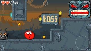 Red Ball 4 Tomato Ball Fight The Box Factory Boss (Level 44 & 45)