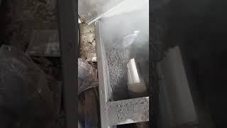 moisture measurement of sewage sludge in a screw conveyor