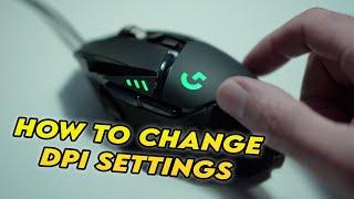 Logitech G502 Hero Mouse : How to Change DPI Settings