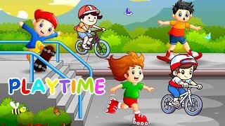 Children Playtime Parade | Fun & Energetic Kids Poem | Cheerful Song Exploration | Wiggle Giggle