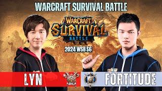 Lyn vs Fortitude  Warcraft Survival Battle 2024 - Season 6 ️ WarCraft 3 Reforged WC3 Cast