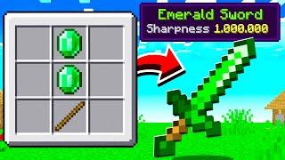 Crafting a SWORD Out of EVERY Block in Minecraft!