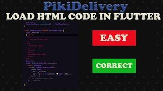 How to load HTML Code inside your FLUTTER Project