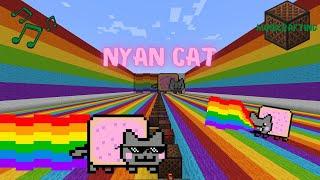 Музыка Nyan Cat в Майнкрафте [Minecraft Noteblock] #minecraft #nyancat #нянкэт #майнкрафт #радуга