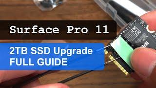 Microsoft Surface Pro 11 - 2TB SSD Upgrade!! (Full guide) | Windows on ARM + Snapdragon X Plus