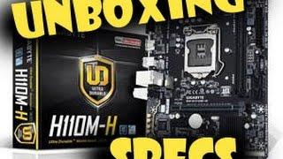 ASUS H110M R unboxing and specification