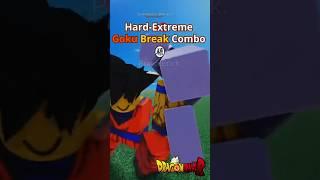 Goku Hard-Extreme Break Combo#shorts #roblox #goku  #dragonball #dbr #dbrrework