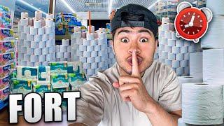 TOILET PAPER FORT IN WALMART