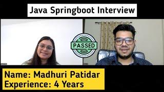 Java Spring Boot 4 Years Experience Interview