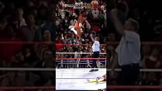 Randy Savage elbow drops Hulk Hogan WrestleMania V