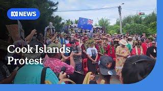 Hundreds protest in Cook Islands after its PM returns from China | ABC NEWS