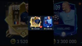 K. Mbappe vs Haaland #fifa #fifamobile #игры