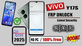 Vivo Y17S Frp Bypass 2025 Google Account Unlock Android 14 | Latest Security Without Pc | FRP Unlock