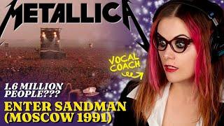 This Crowd is INSANE! Music + vocal analysis of “Enter Sandman” Metallica ft. 1.6 MILLION fans