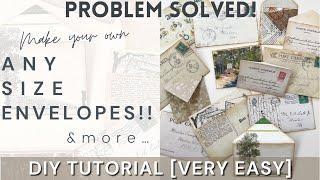 Are Envelopes The New Tags?? | DIY Any Size Custom Envelope | Tutorial [Quick & Easy]