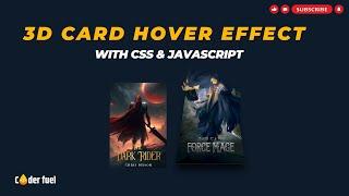 3D Card Hover Effect using CSS & JavaScript | Coderfuel