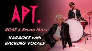 ROSÉ & Bruno Mars - APT. - KARAOKE WITH BACKING VOCALS