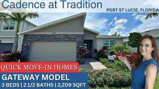 Gateway Model Home Tour| Cadence at Tradition | Port St Lucie Florida