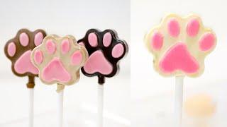 How to Make Chocolate Lollipops for Beginners | Cat Paw Lollipops