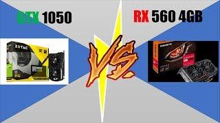 GTX 1050 vs RX 560 4GB - 5 games tested