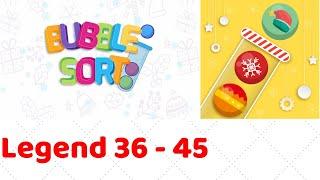 Bubble Sort Color Puzzle Game Level 4-36 to 4-45 Walkthrough (iOS - Android)