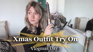 CHRISTMAS OUTFIT TRY ON | VLOGMAS DAY 5 | ALINA GHOST