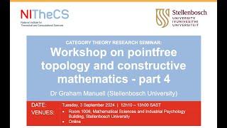 2024-09-03 - NITheCS & SU Category Theory Research Seminar: ‘Workshop on pointfree ... part 4