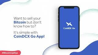 How to sell Bitcoin using CoinDCX Go App?