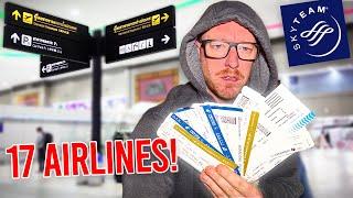 I Flew EVERY SkyTeam Airline to win 1 MILLION Air Miles