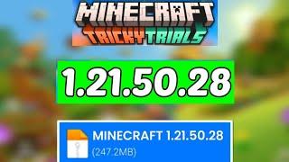 Minecraft PE 1.21.50.28 official beta version released l Minecraft 1.21.50.28 new update released ️