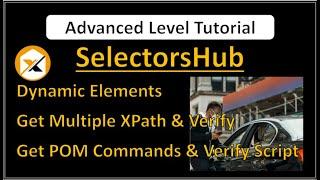 SelectorsHub - Dynamic Locators Selenium-SelectorsHub Tutorial-Locators In Selenium Webdriver-XPath