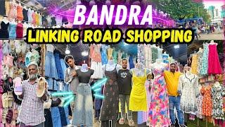 BANDRA LINKING ROAD SHOPPING | Imported Dresses, Denim Skirts, Footwear |  Street Shopping in Mumbai