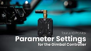 Taurus X8 Pro Max | Parameter Settings for Gimbal Controller