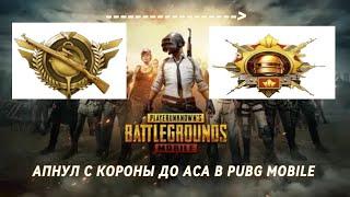 АПНУЛ ДО АСА С КОРОНЫ В PUBG MOBILE