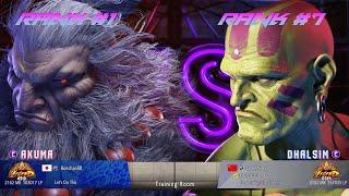 SF6 | Akuma(Bonchan) VS Dhalsim(Luckyboy) | High Level