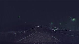 ️Lonely Highway Late At Night In Heavy Rainfor SleepWork Study