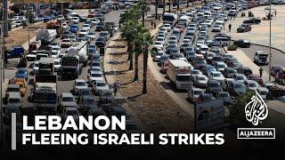 Thousands of people in south Lebanon flee intense Israeli bombardment