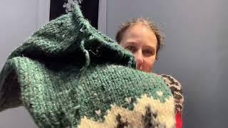 Tiny Desk Knitting Episode 90: Reindeer Sweater Take 2