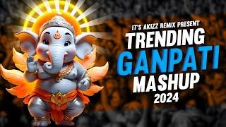 Trending Ganpati Bappa Marathi & Hindi - Mashup || Nonstop Dj Mix || IT'S AKIZZ REMIX