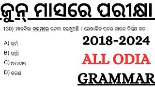 2018-2024 Odia Grammar All Previous Year Questions in a single video Odia Grammar Master Class 2025