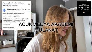 ACUNMEDYA AKADEMİ MÜLAKAT | Süreç nasıl işliyor? | Eğitim? | Fiyat? | @acunmedyaakademi0