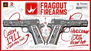 Custom 1911 A1 US ARMY GOVT Pistol For Laser Engraving by Fragout Firearms
